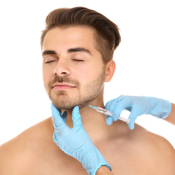 marcación mandibular Hombre en la Clinica de Medicina Estetica DA en Madrid